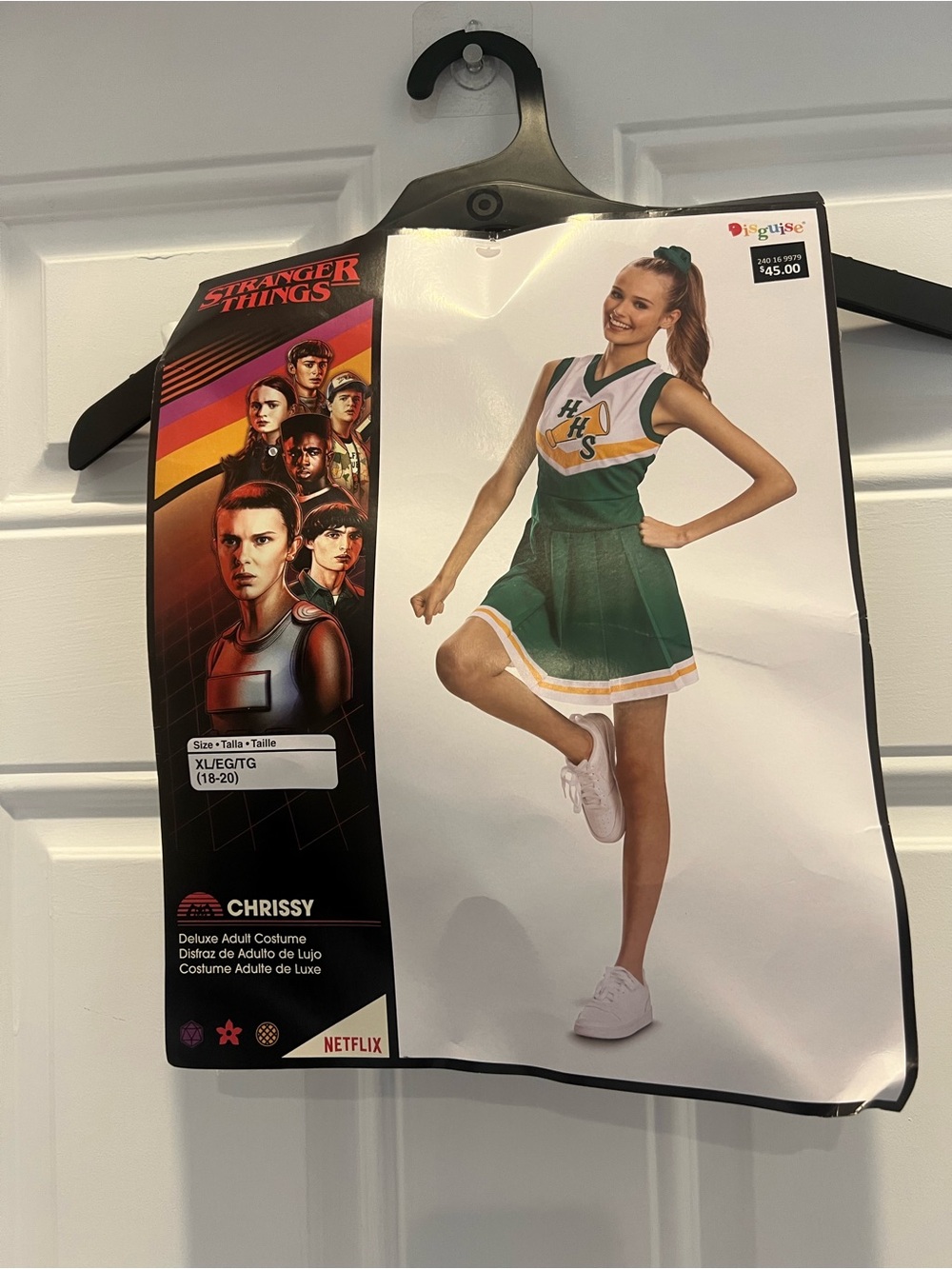 Disguise Stranger Things Chrissy Cheerleader Costume XL 18-20 Stretch Halloween